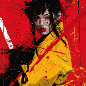 La Samurai – Estilo Kill Bill en Tinta Viva